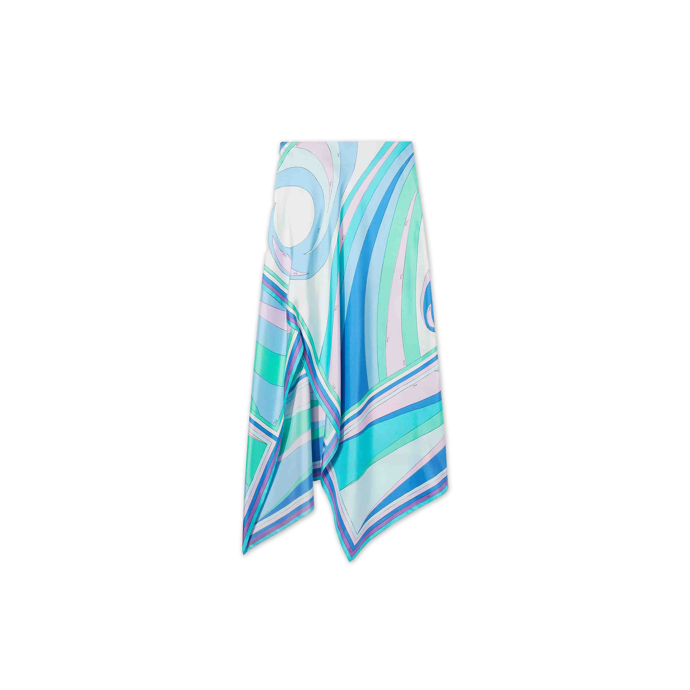 PUCCI PRINTED SILK MIDI SKIRT 4HRW184H731036